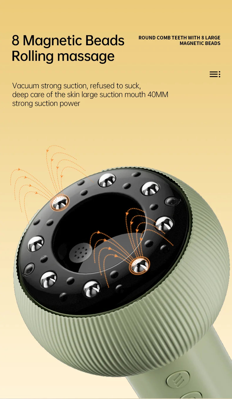 Electric Cupping Massager Vacuum Suction Anti Cellulite Beauty Health Scraping Infrared Heat Body Slimming Massage