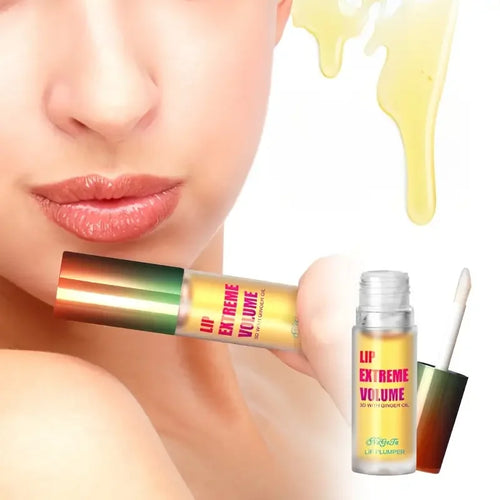1/2Pcs Ginger And Mint Lip Plumper Oil Radiant,Plumping Lip Volumizing Serum
