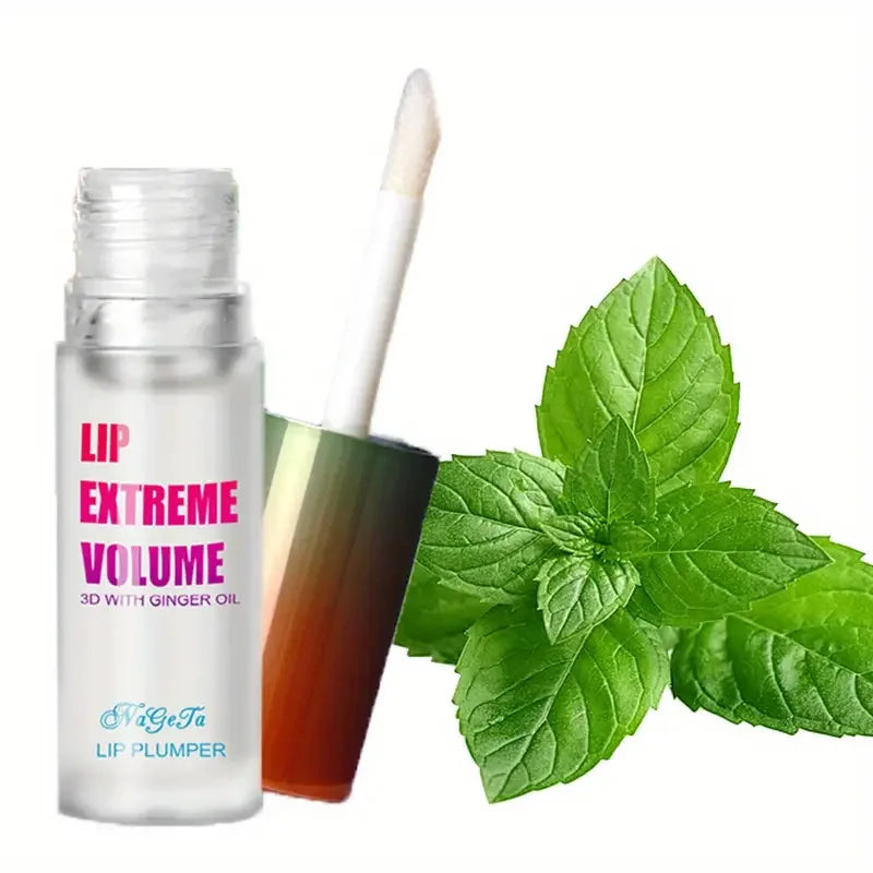 1/2Pcs Ginger And Mint Lip Plumper Oil Radiant,Plumping Lip Volumizing Serum