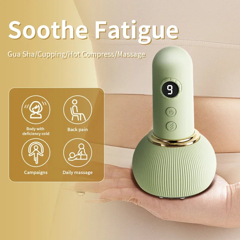 Electric Cupping Massager Vacuum Suction Anti Cellulite Beauty Health Scraping Infrared Heat Body Slimming Massage