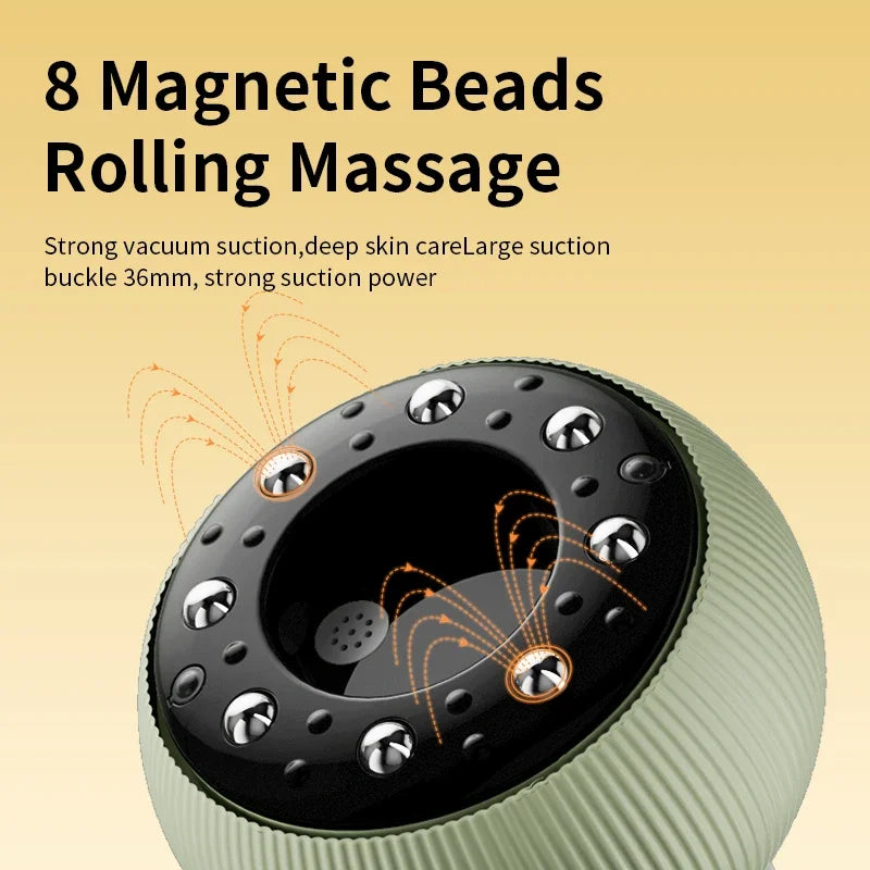 Electric Cupping Massager Vacuum Suction Anti Cellulite Beauty Health Scraping Infrared Heat Body Slimming Massage